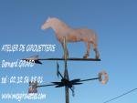 Girouette en cuivre Le percheron
