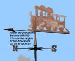 Girouette La locomotive a vapeur